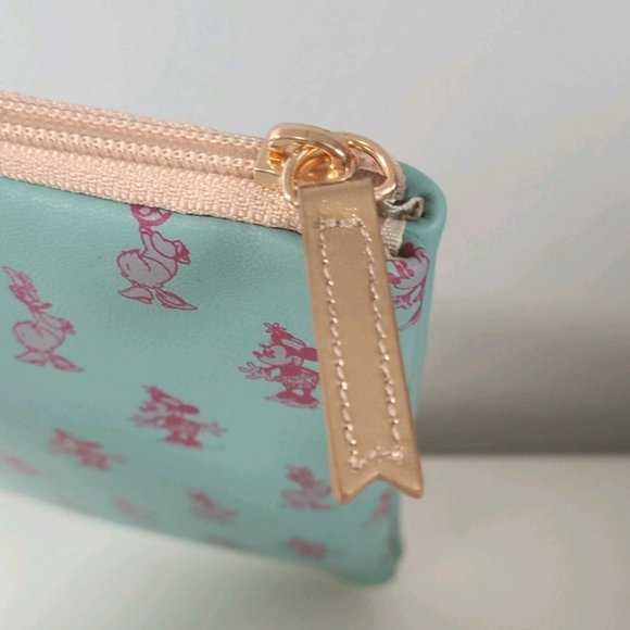 DISNEY Rose Gold Teal Clear PVC Minnie Mouse Daisy Duck Crossbody Bag - Picture 14 of 14